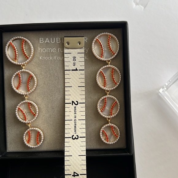 NEW BaubleBar Home Run Honey dangle Earrings - Picture 6 of 6